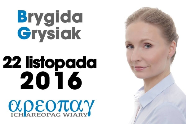 brygida grysiak gościem ich areopagu wiary